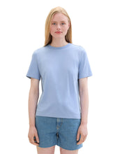 Load image into Gallery viewer, TOM TAILOR DENIM MODERN FLUENT T-SHIRT dusty cornflower
