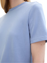 Load image into Gallery viewer, TOM TAILOR DENIM MODERN FLUENT T-SHIRT dusty cornflower
