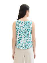 Afbeelding in Gallery-weergave laden, TOM TAILOR DENIM PRINTED VISCOSE TOP abstract white dot print

