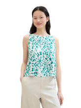 Load image into Gallery viewer, TOM TAILOR DENIM PRINTED VISCOSE TOP abstract white dot print

