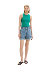 Load image into Gallery viewer, TOM TAILORD DENIM COATED RIB TOP bright green
