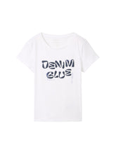 Afbeelding in Gallery-weergave laden, TOM TAILOR DENIM PRINTED BASIC T-SHIRT white
