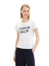 Load image into Gallery viewer, TOM TAILOR DENIM PRINTED BASIC T-SHIRT white
