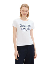 Afbeelding in Gallery-weergave laden, TOM TAILOR DENIM PRINTED BASIC T-SHIRT white
