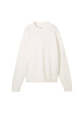 Afbeelding in Gallery-weergave laden, TOM TAILOR DENIM DOT STRUCTURED PULLOVER off white
