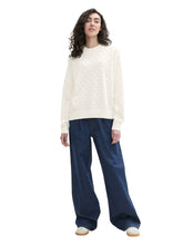 Afbeelding in Gallery-weergave laden, TOM TAILOR DENIM DOT STRUCTURED PULLOVER off white
