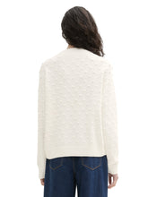 Afbeelding in Gallery-weergave laden, TOM TAILOR DENIM DOT STRUCTURED PULLOVER off white
