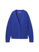 Load image into Gallery viewer, TOM TAILOR DENIM V-NECK CARDIGAN anemone blue
