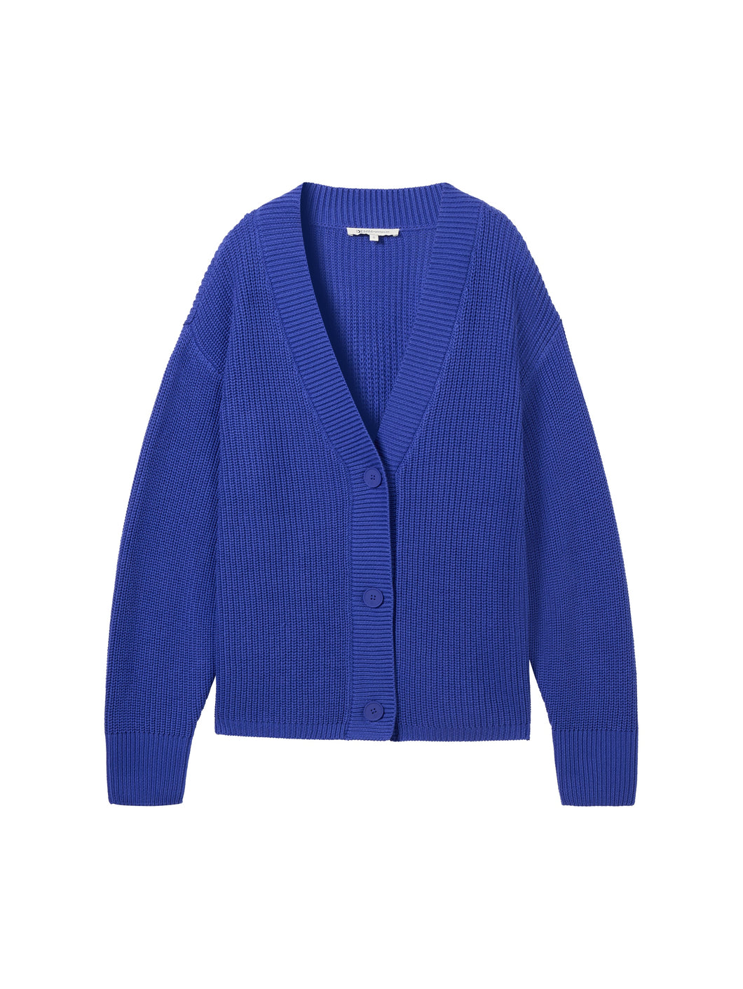 TOM TAILOR DENIM V-NECK CARDIGAN anemone blue