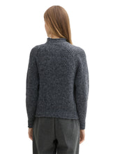 Load image into Gallery viewer, TOM TAILOR DENIM HAIRY MOCK NECK PULLOVER shale grey melange
