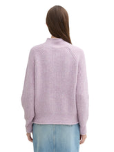 Load image into Gallery viewer, TOM TAILOR DENIM HAIRY MOCK NECK PULLOVER light lilac melange
