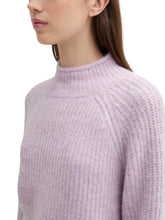 Load image into Gallery viewer, TOM TAILOR DENIM HAIRY MOCK NECK PULLOVER light lilac melange
