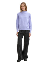 Load image into Gallery viewer, TOM TAILOR STRUCTURED BATWING PULLOVER soft lilac melange
