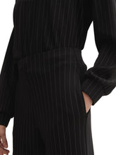 Afbeelding in Gallery-weergave laden, TOM TAILOR DENIM PIN STRIPED PANTS black grey pinstripe
