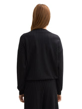 Load image into Gallery viewer, TOM TAILOR DENIM PINSTRIPE SWEATSHIRT black grey pinstripe
