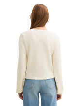 Afbeelding in Gallery-weergave laden, TOM TAILOR DENIM STRUCTURED LONGSLEEVE BLOUSE off white
