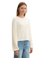 Afbeelding in Gallery-weergave laden, TOM TAILOR DENIM STRUCTURED LONGSLEEVE BLOUSE off white
