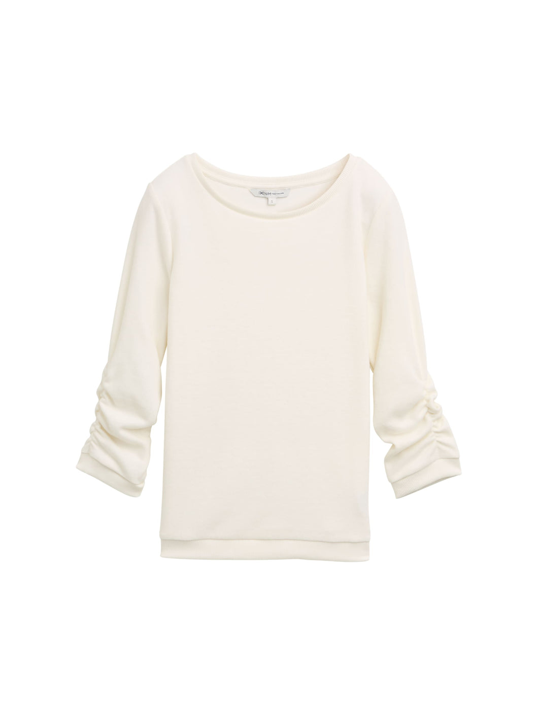 TOM TAILOR DENIM BASIC COZY SWEATSHIRT marble beige melange