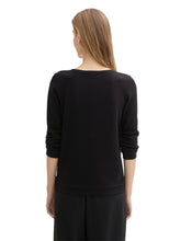 Afbeelding in Gallery-weergave laden, TOM TAILOR STRUCTURED SWEAT deep black
