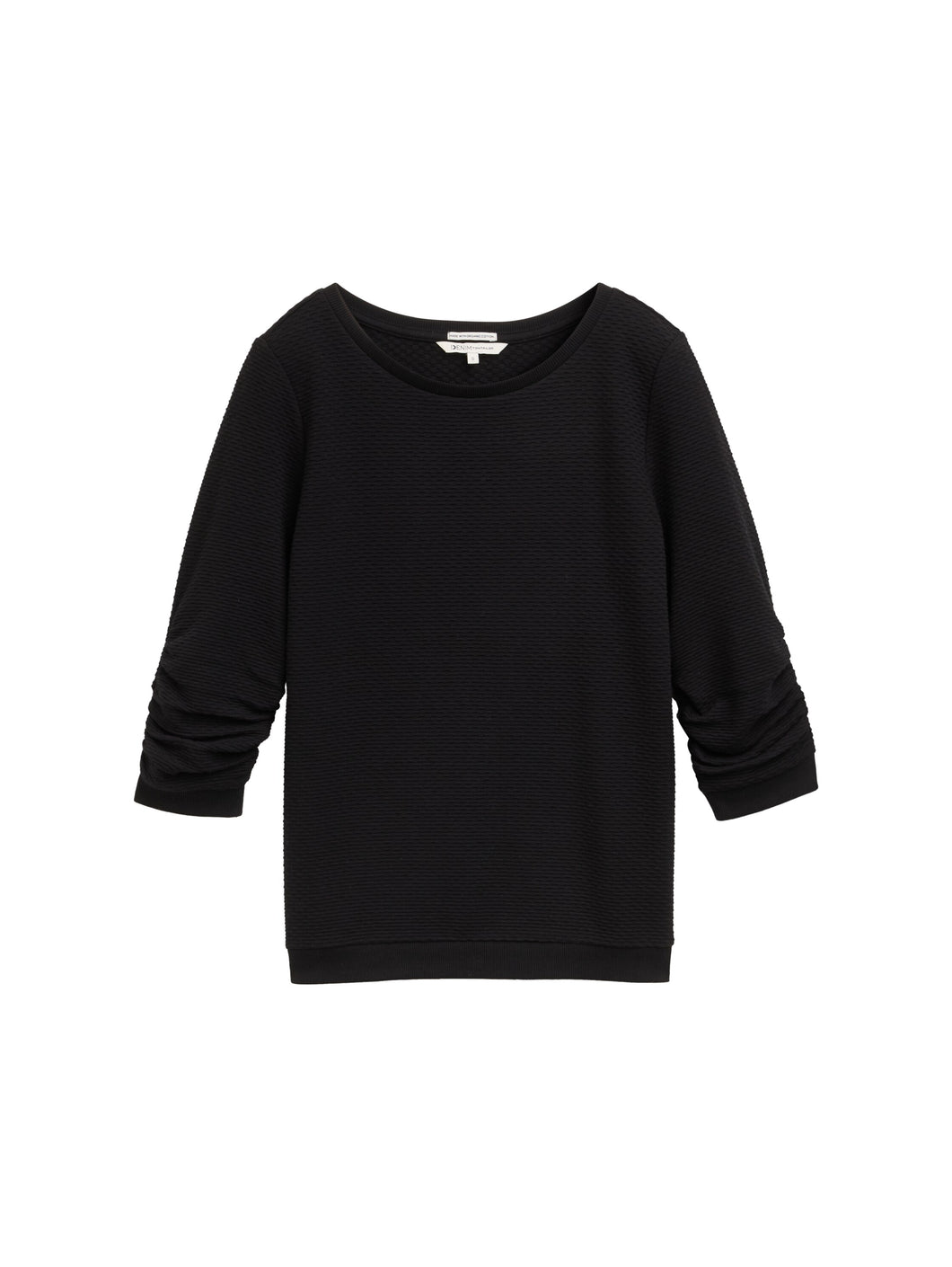 TOM TAILOR STRUCTURED SWEAT deep black