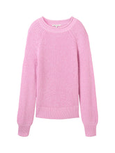 Load image into Gallery viewer, TOM TAILOR DENIM CREW NECK PULLOVER soft summer pink
