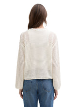 Load image into Gallery viewer, TOM TAILOR DENIM TAPE YARN PULLOVER off white
