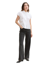 Afbeelding in Gallery-weergave laden, TOM TAILOR DENIM EMBROIDERED COTTON SHIRT white
