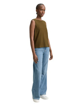 Afbeelding in Gallery-weergave laden, TOM TAILOR DENIM STRUCTURED TOP WITH BOW golden olive green
