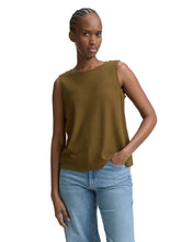 Afbeelding in Gallery-weergave laden, TOM TAILOR DENIM STRUCTURED TOP WITH BOW golden olive green
