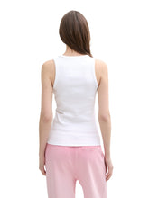Afbeelding in Gallery-weergave laden, TOM TAILOR DENIM RIB TOP white
