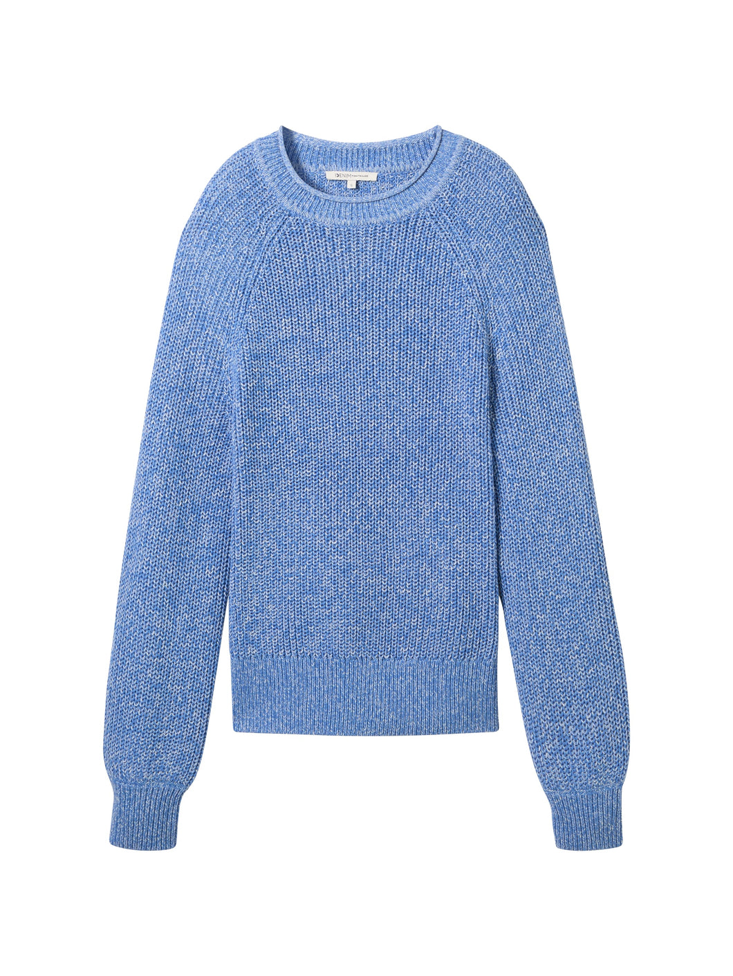 TOM TAILOR DENIM CREW NECK PULLOVER sicilian blue melange