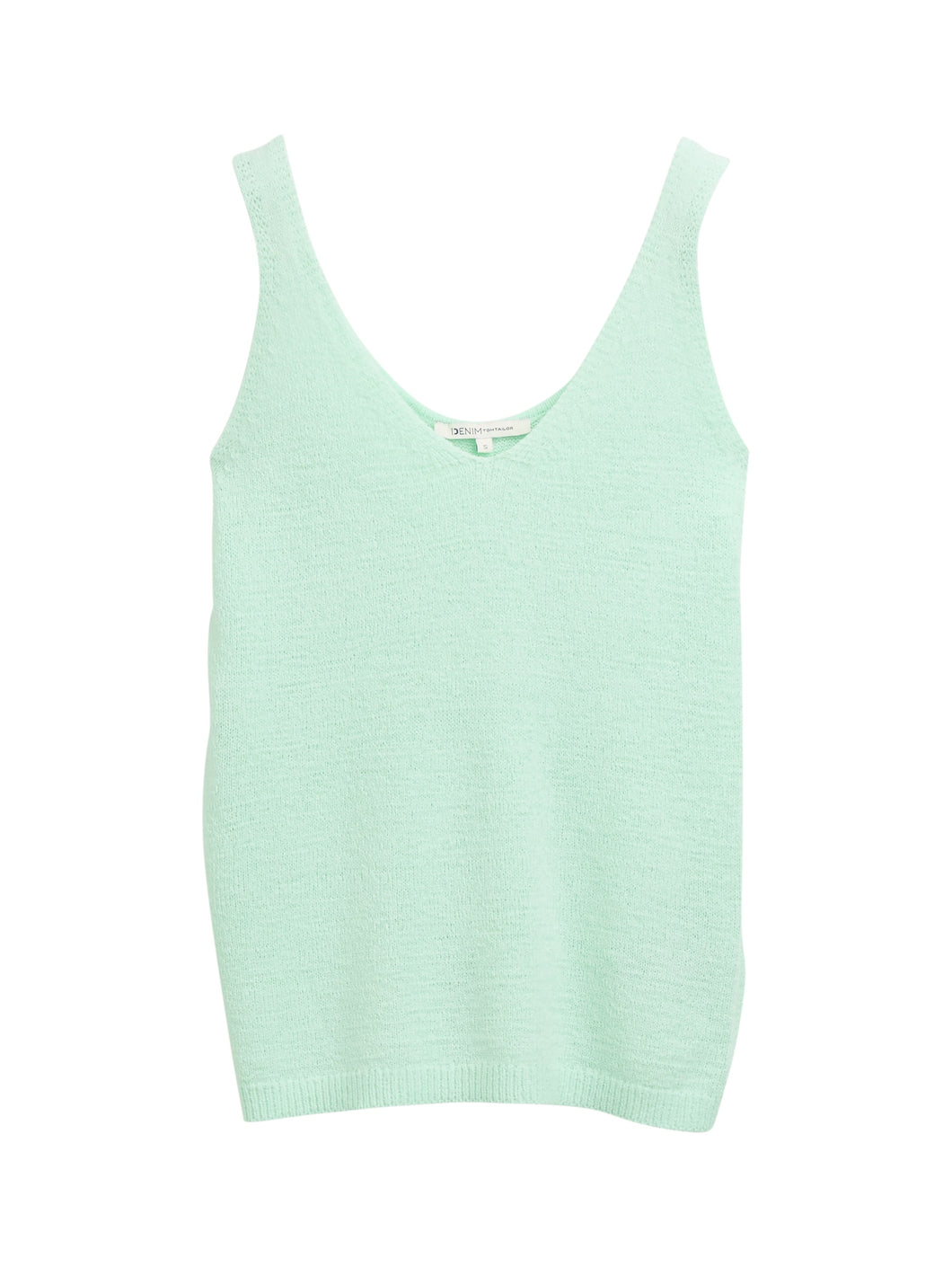 TOM TAILOR DENIM V-NECK KNIT TOP mint jade turquouise