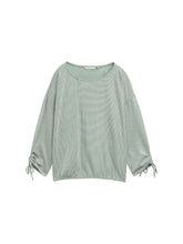 Afbeelding in Gallery-weergave laden, TOM TAILOR DENIM STRUCTURED STRIPE T-SHIRT green white small stripe
