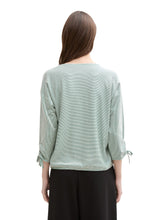 Afbeelding in Gallery-weergave laden, TOM TAILOR DENIM STRUCTURED STRIPE T-SHIRT green white small stripe
