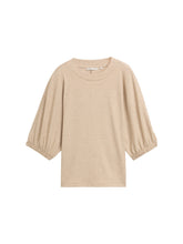 Afbeelding in Gallery-weergave laden, TOM TAILOR DENIM COZY T-SHIRT intense beige melange
