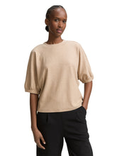 Afbeelding in Gallery-weergave laden, TOM TAILOR DENIM COZY T-SHIRT intense beige melange
