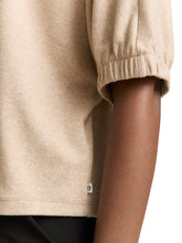 Afbeelding in Gallery-weergave laden, TOM TAILOR DENIM COZY T-SHIRT intense beige melange
