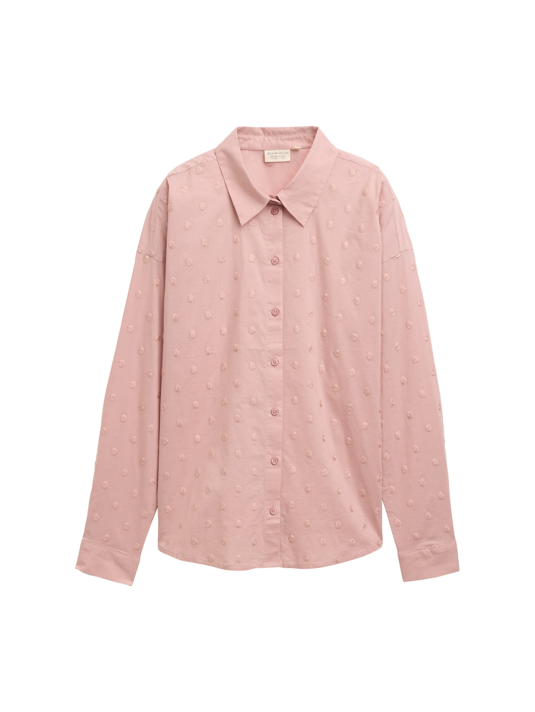 TOM TAILOR DENIM DOT STRUCTURE BLOUSE antique rose