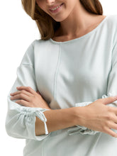 Afbeelding in Gallery-weergave laden, TOM TAILOR DENIM STRUCTURED STRIPE T-SHIRT small mint white stripe
