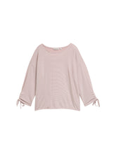 Afbeelding in Gallery-weergave laden, TOM TAILOR DENIM STRUCTURED STRIPE T-SHIRT small dusty rose white
