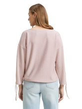 Afbeelding in Gallery-weergave laden, TOM TAILOR DENIM STRUCTURED STRIPE T-SHIRT small dusty rose white
