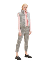 Load image into Gallery viewer, TOM TAILOR DENIM CHECKED CIGARETTE PANT rose grey check
