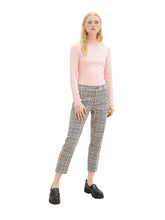 Afbeelding in Gallery-weergave laden, TOM TAILOR DENIM CHECKED CIGARETTE PANT rose grey check
