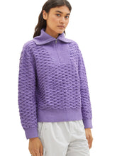Afbeelding in Gallery-weergave laden, TOM TAILOR DENIM 3D STRUCTURED TROYER lilac
