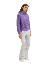 Afbeelding in Gallery-weergave laden, TOM TAILOR DENIM 3D STRUCTURED TROYER lilac
