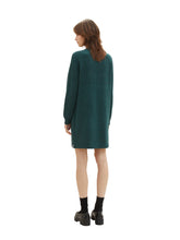 Load image into Gallery viewer, TOM TAILOR DENIM KNIT MOCK NECK DRESS midnight forest green
