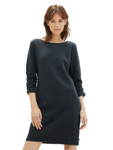 Load image into Gallery viewer, TOM TAILOR DENIM DRESS WITH SLEEVE DETAIL huntsman green
