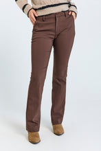 Load image into Gallery viewer, FREEQUENT BROEK ISADORA BOOTCUT FULL LENGTH FLARED LEGS coffee bean
