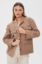 Load image into Gallery viewer, FREEQUENT JACKET YANNA taupe gray melange
