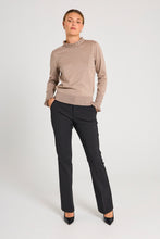 Load image into Gallery viewer, FREEQUENT BROEK ISADORA BOOTCUT FULL LENGTH black
